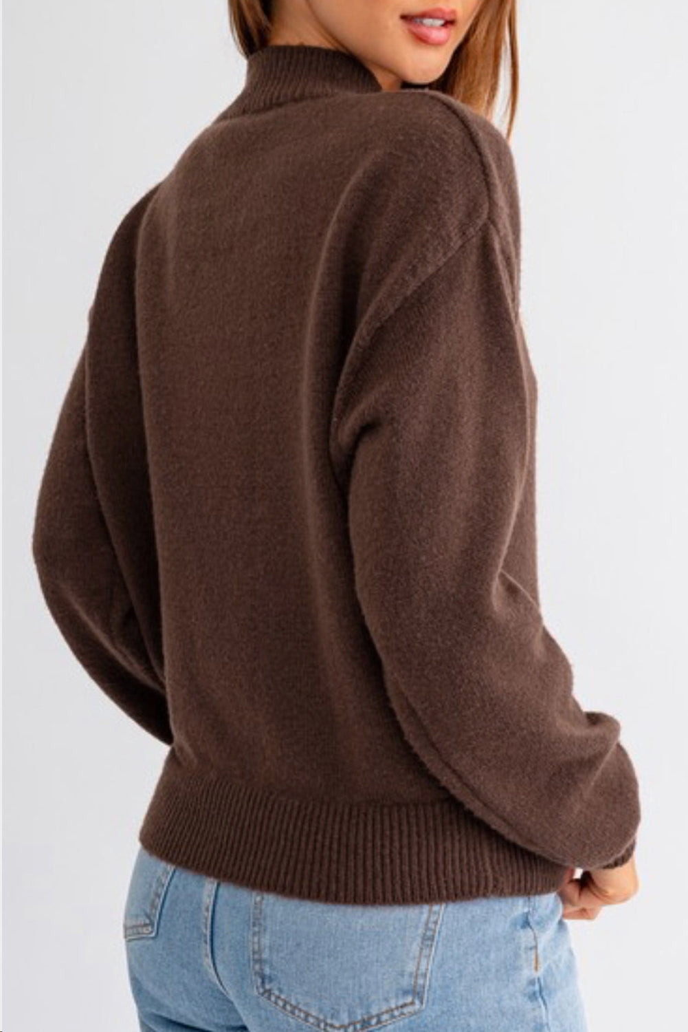 Howdy Boot Graphic High Neck Sweater