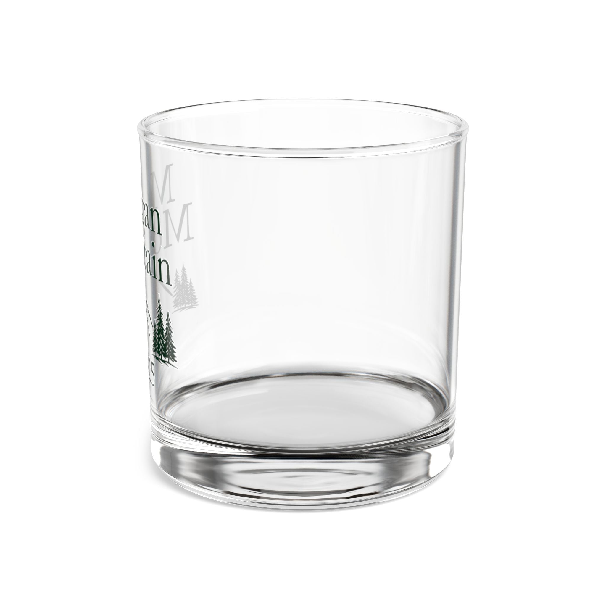 Mountain Monogram Rocks Glass