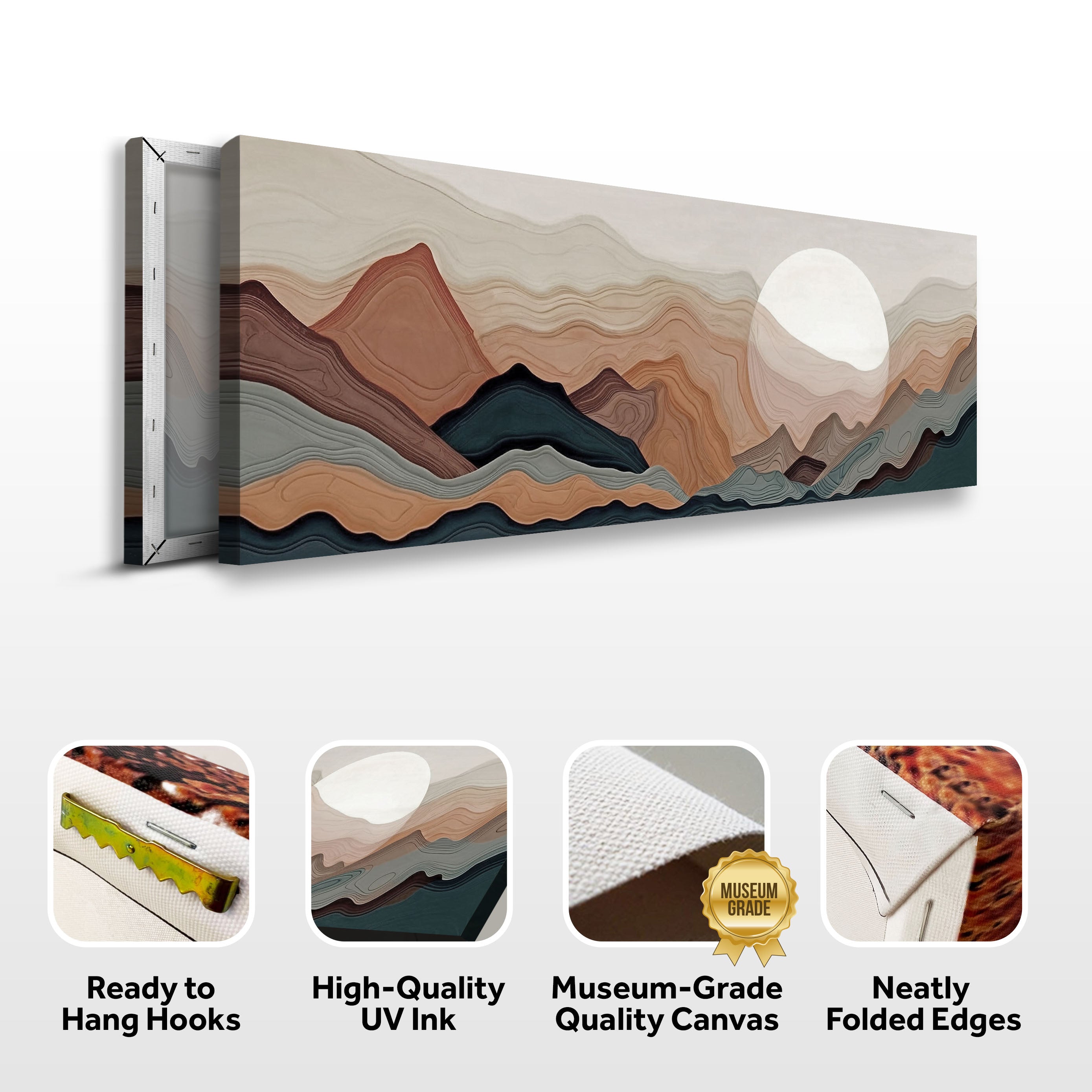 Abstract Mountain Landscape Canvas Wall Art