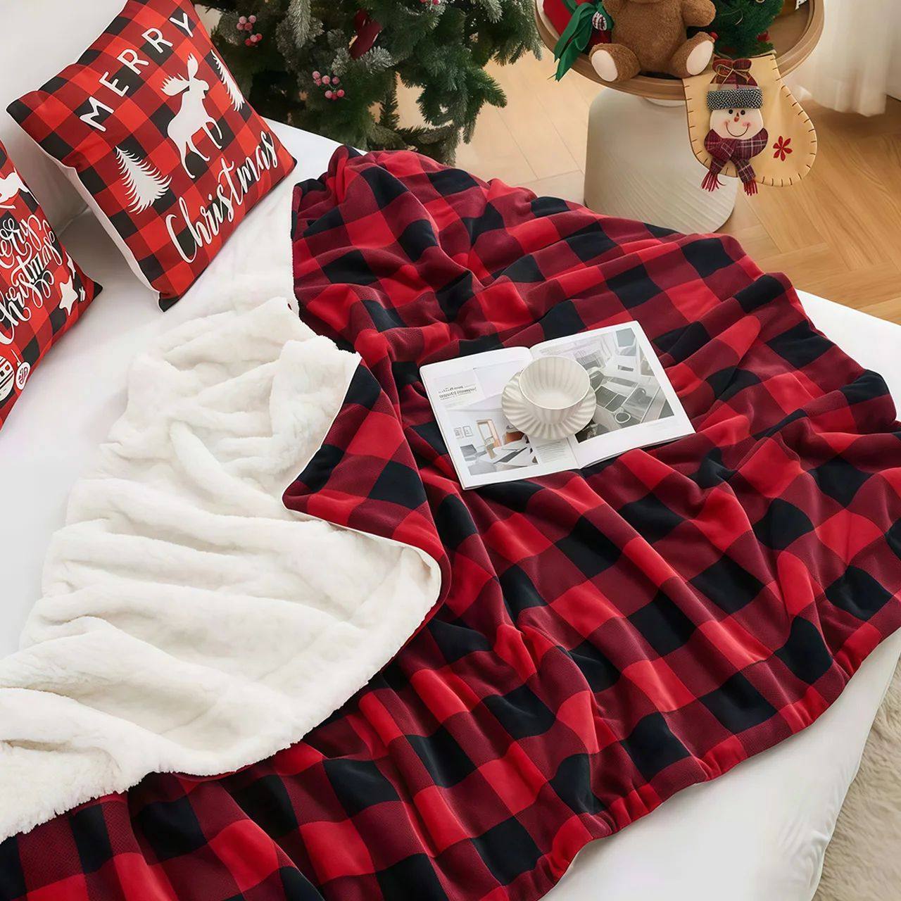 Cabin Buffalo Plaid Throw Blanket