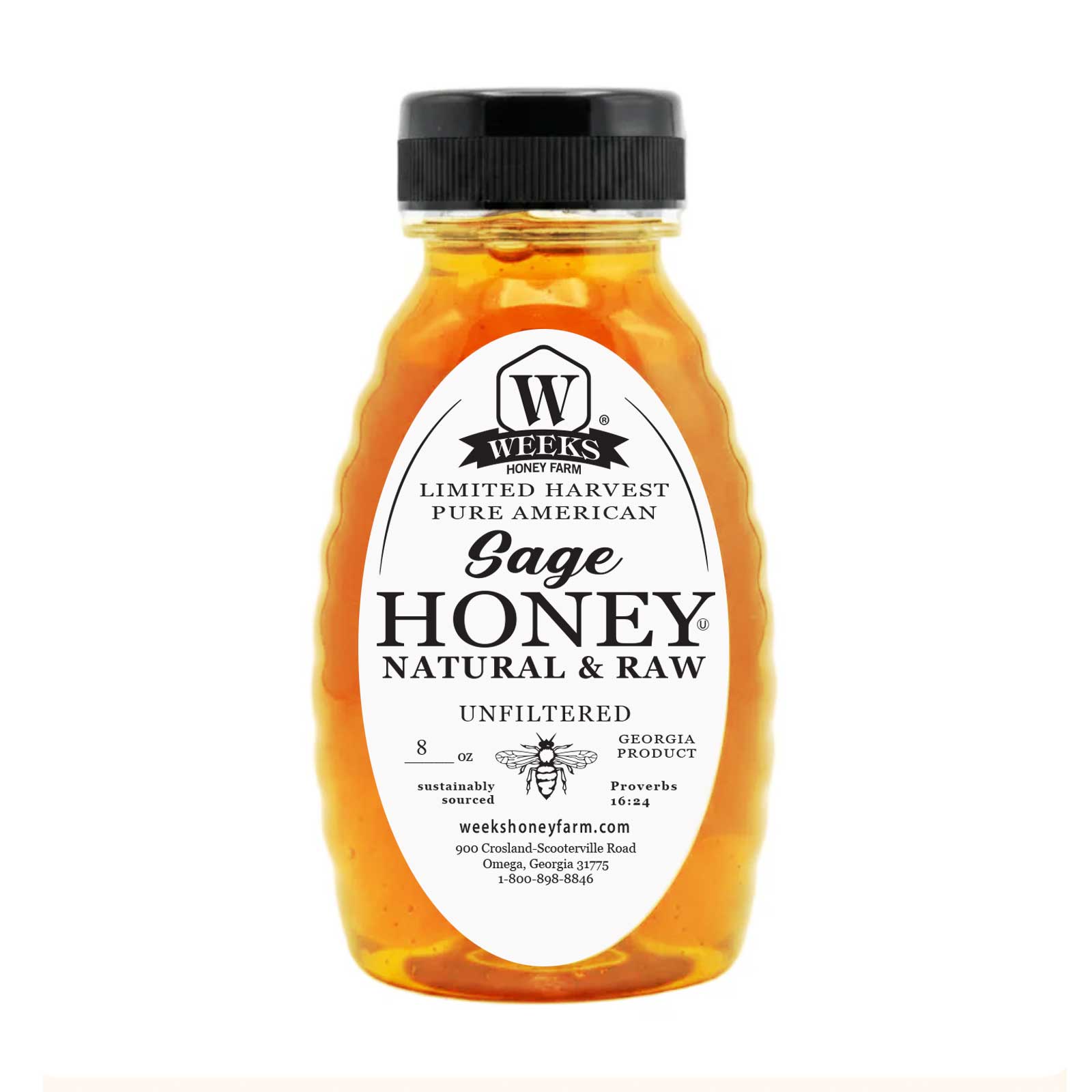 Raw Wild Sage Honey