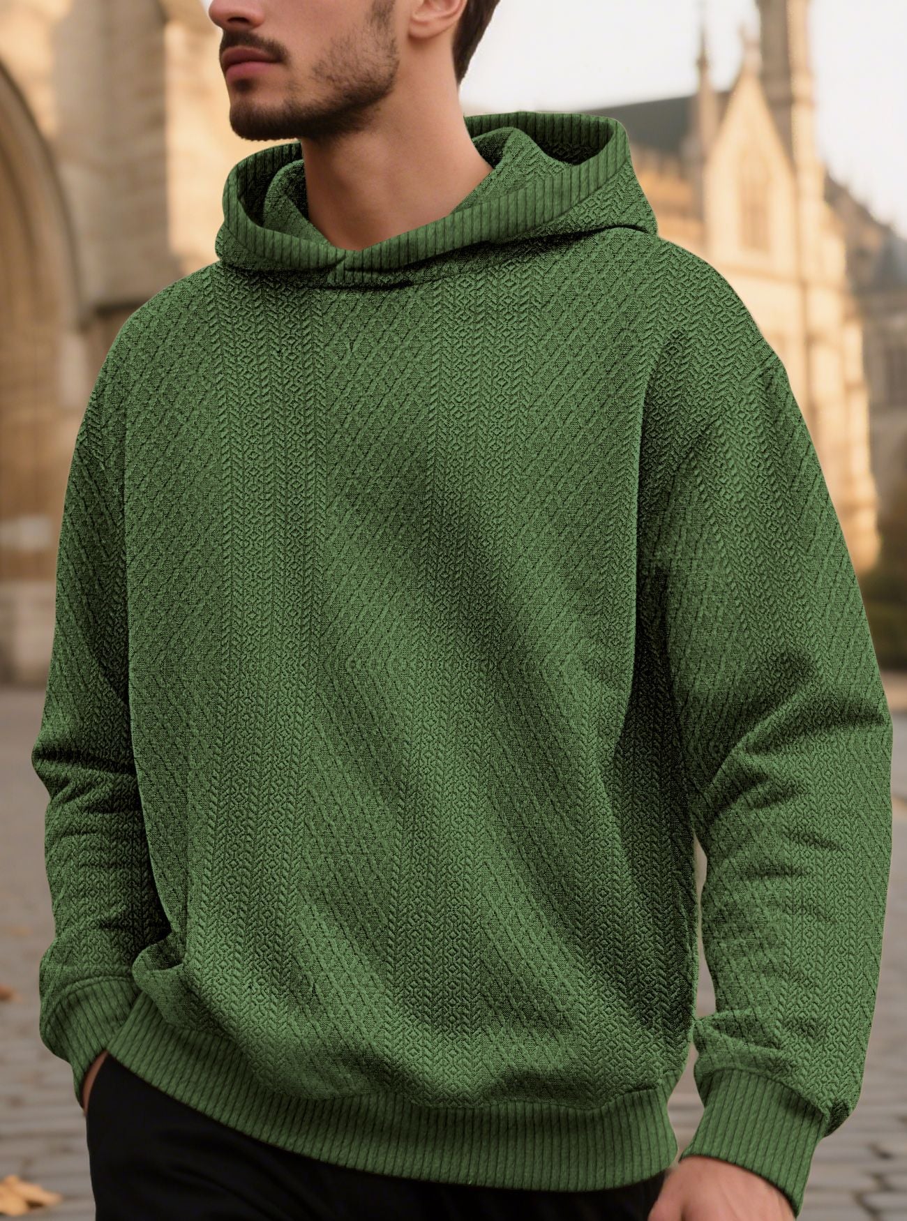 Men's Mountain Jacquard Fleece Hoodie