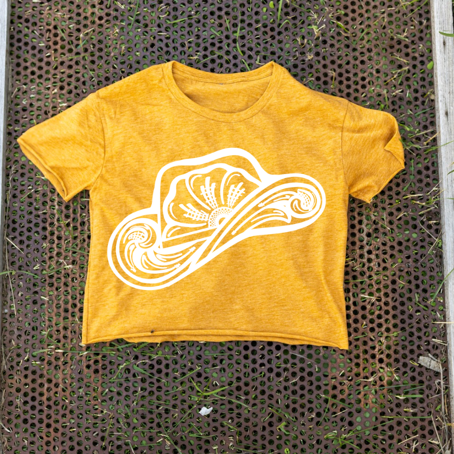 Cowboy Hat Crop Tee