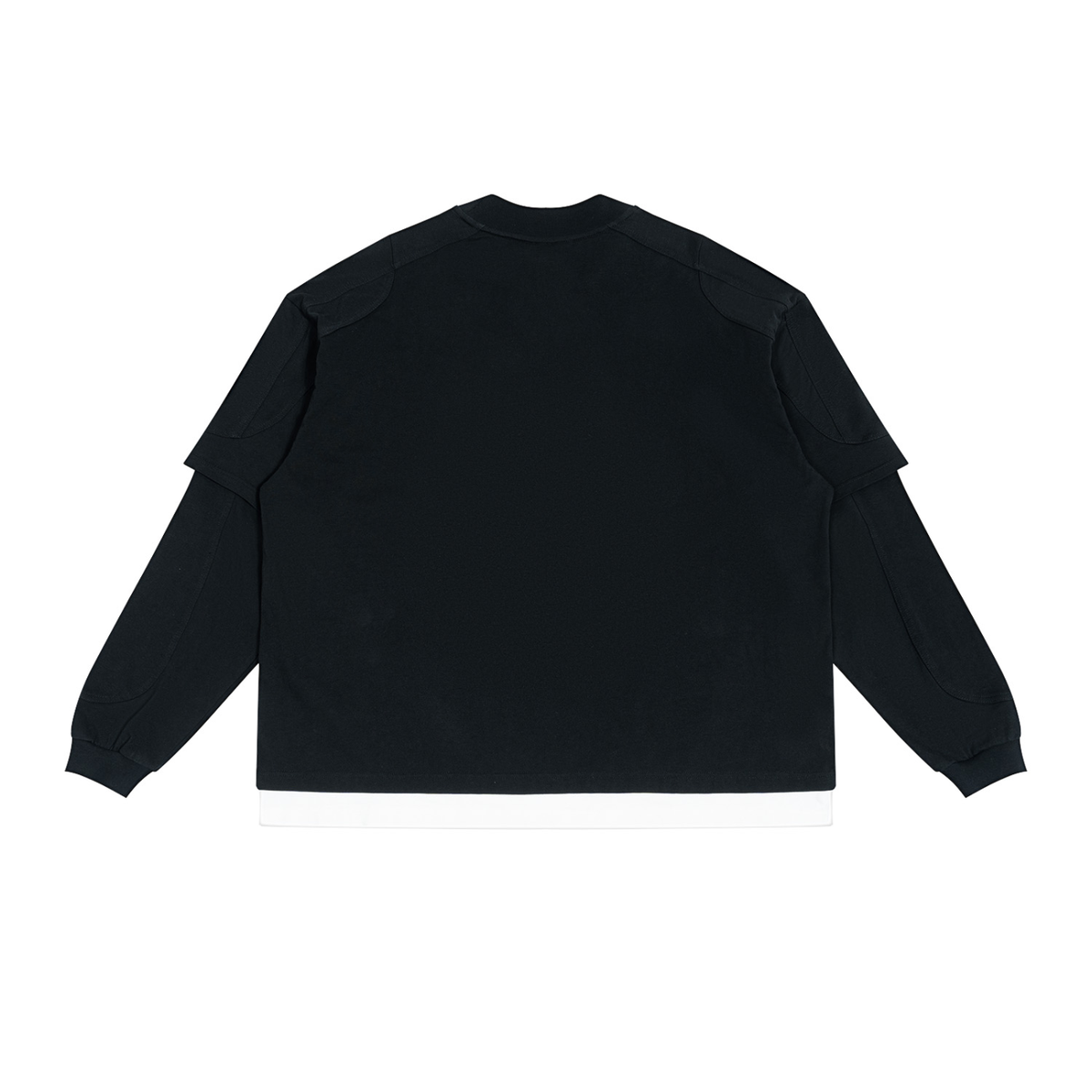 Unisex Paneled Layer Color Block T-Shirt
