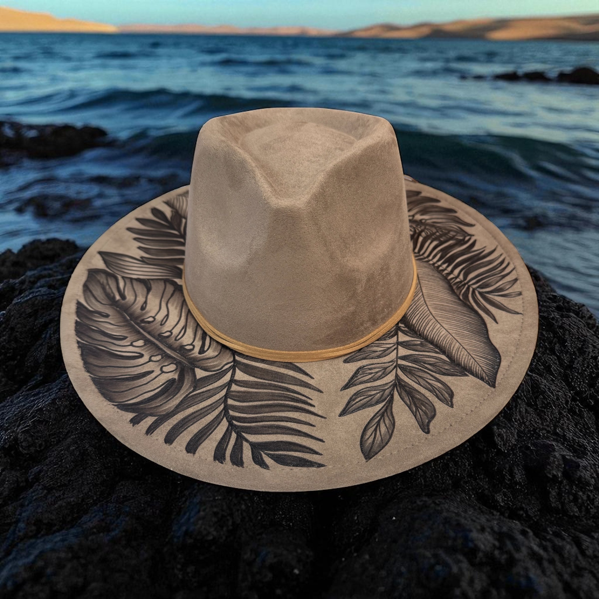 High Definition- Burned Wide Brim Fedora Series