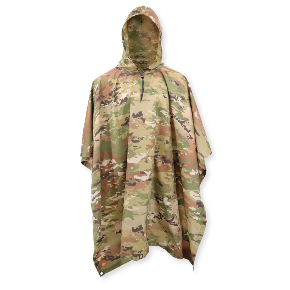 Multicam Ripstop Waterproof Poncho — USA Made