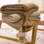 Handmade Tassel Throw Blanket