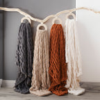 Faux Rabbit Fur Hooded Blanket
