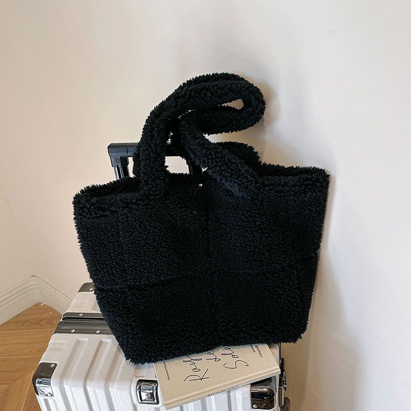 Women's Plush Sherpa Tote