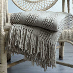 Mountain Lodge Bed‑End Knit Blanket