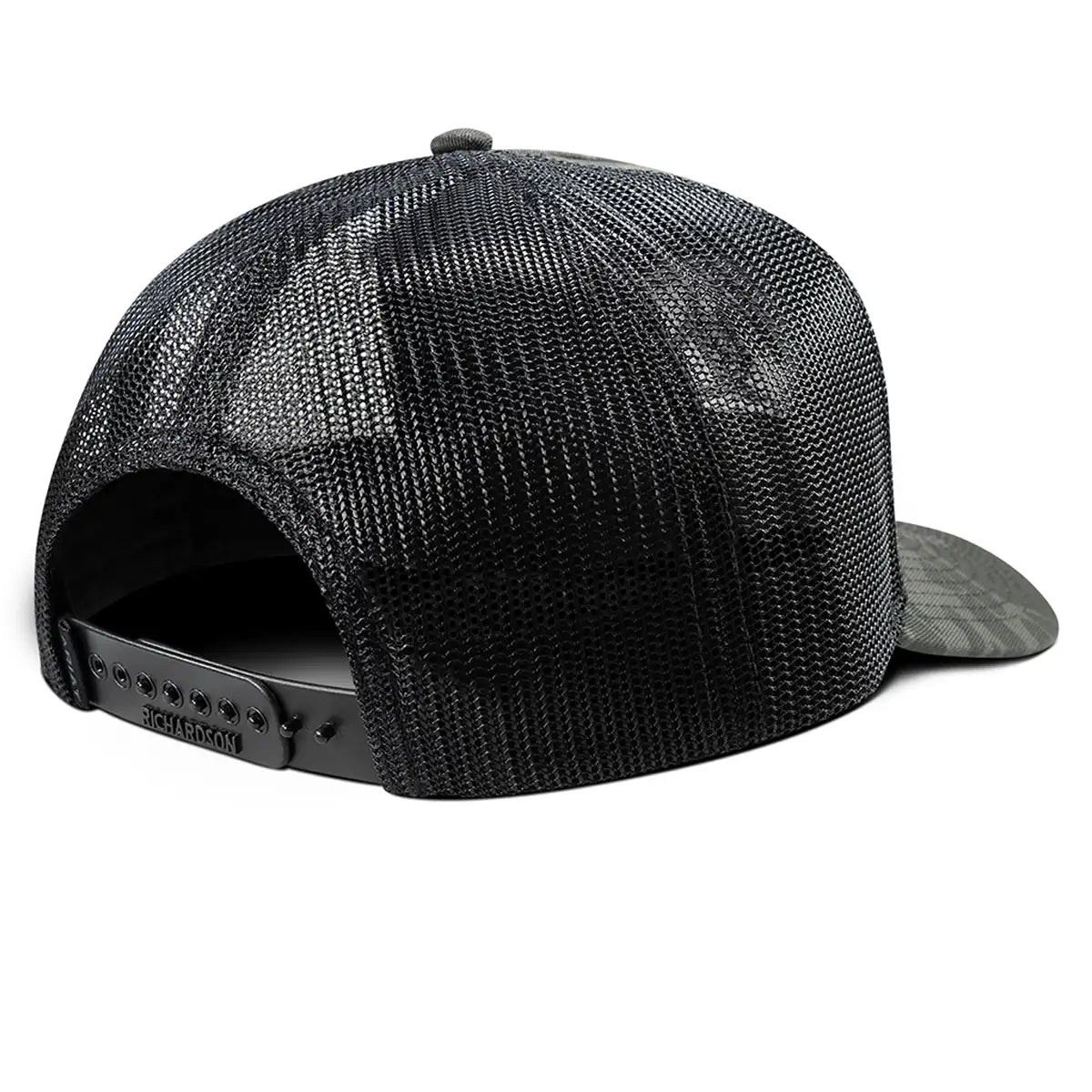 Ariat Black Camo Embroidered Shield Trucker Cap