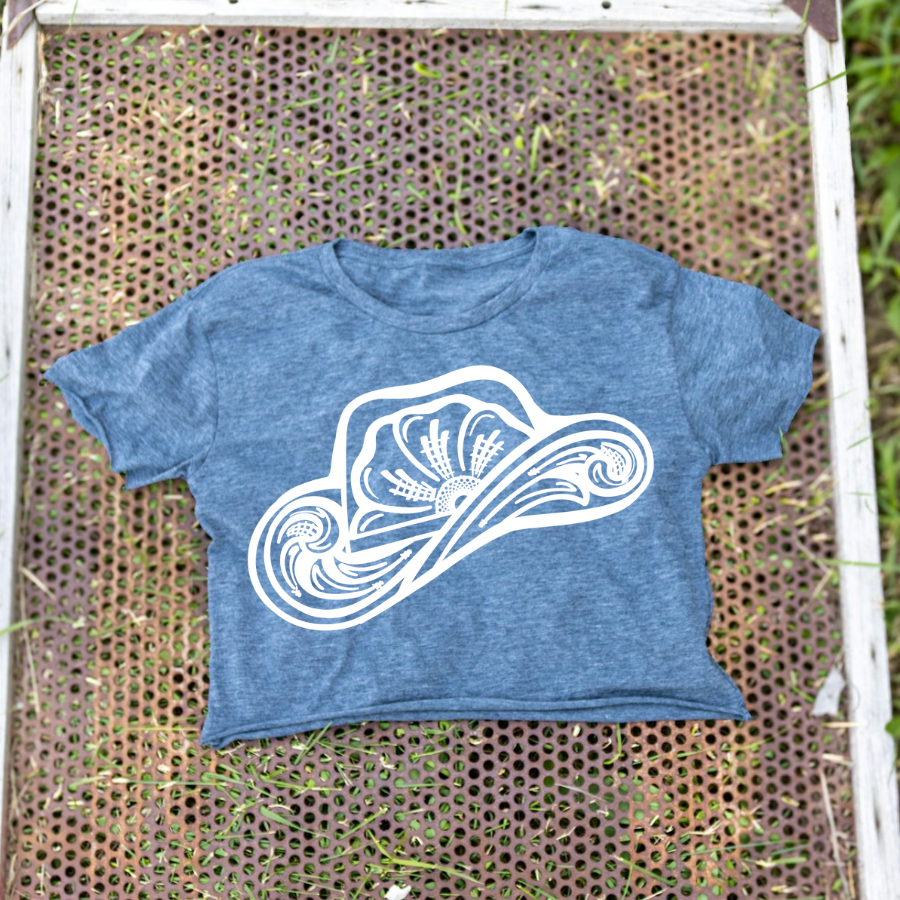 Cowboy Hat Crop Tee