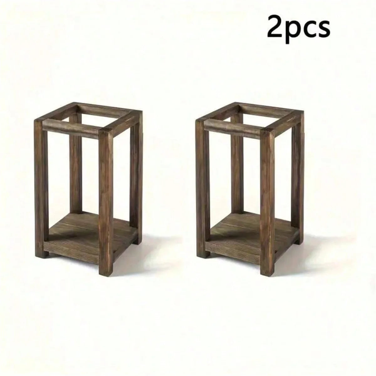 Wood Candle Lantern Stand