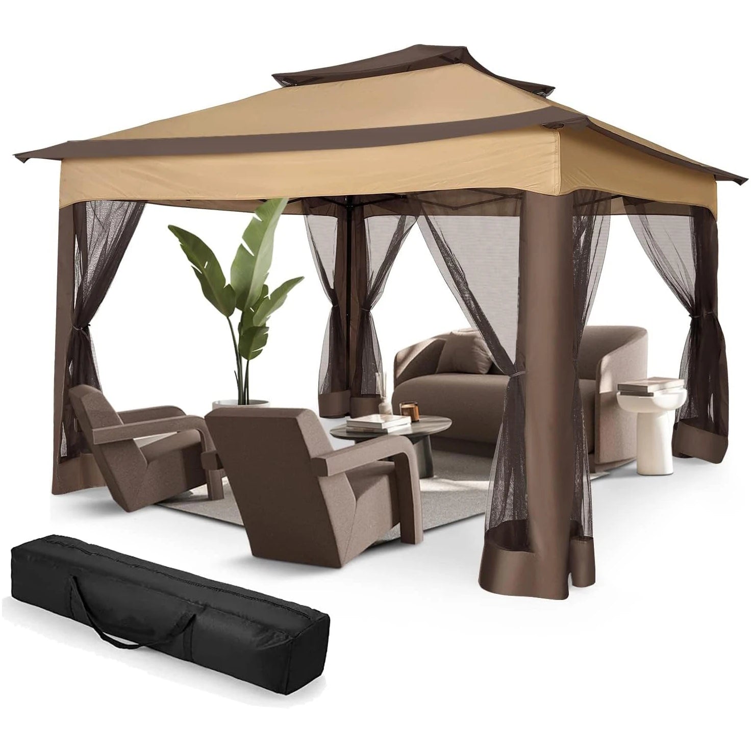 12x12 Pop-Up Gazebo with Netting