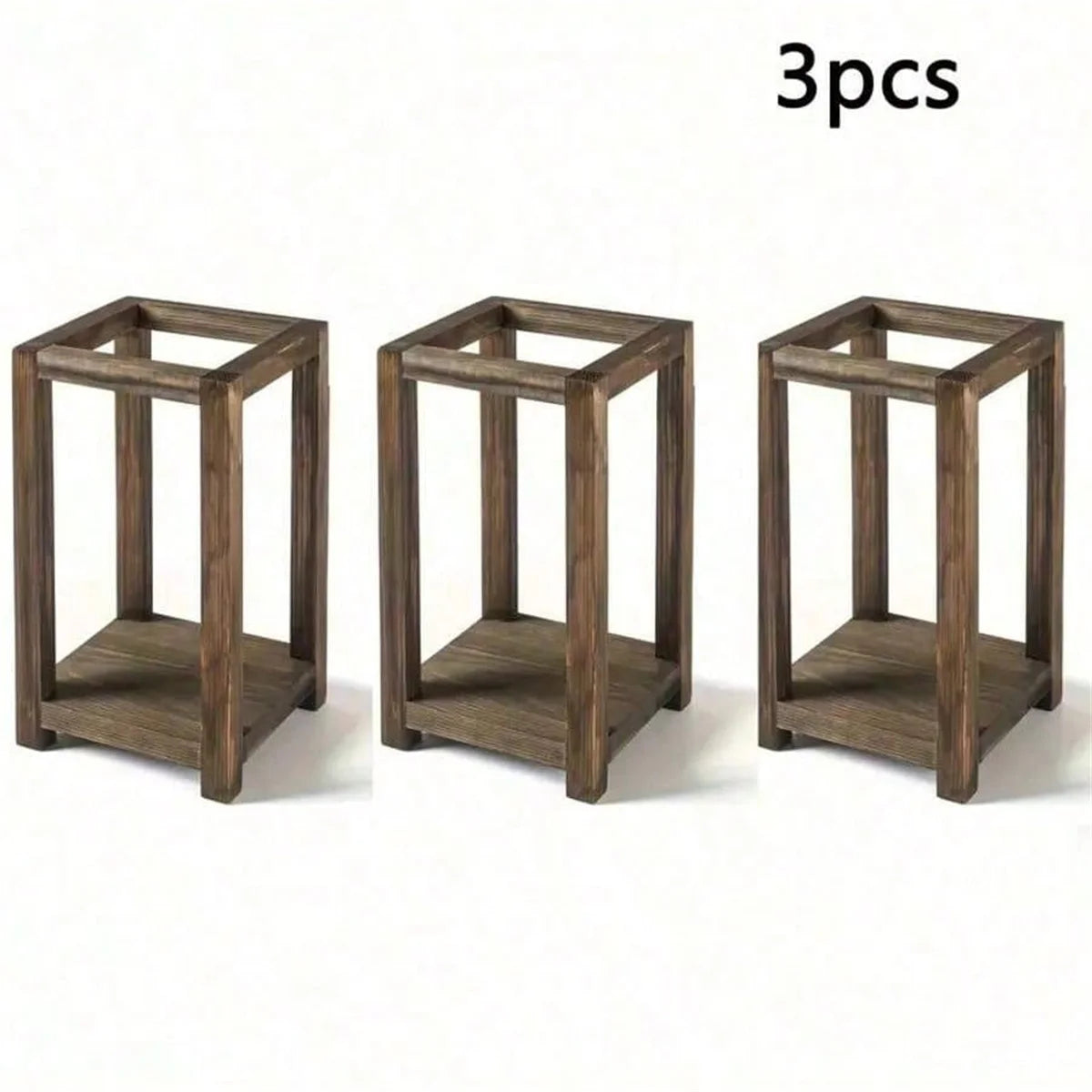 Wood Candle Lantern Stand