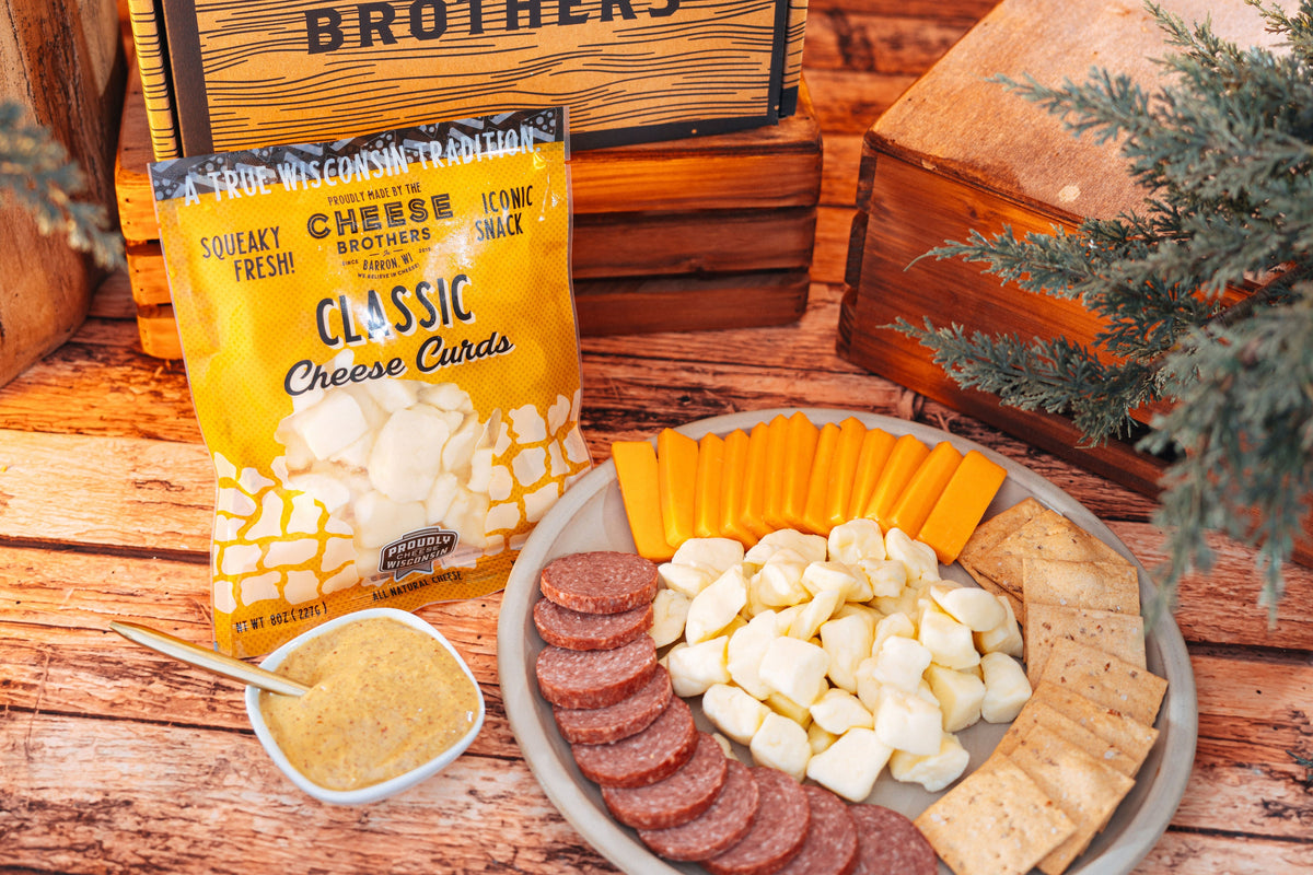 Cheese Brothers Deluxe Char-CURD-erie Box – Curds, Sausage & Snacks