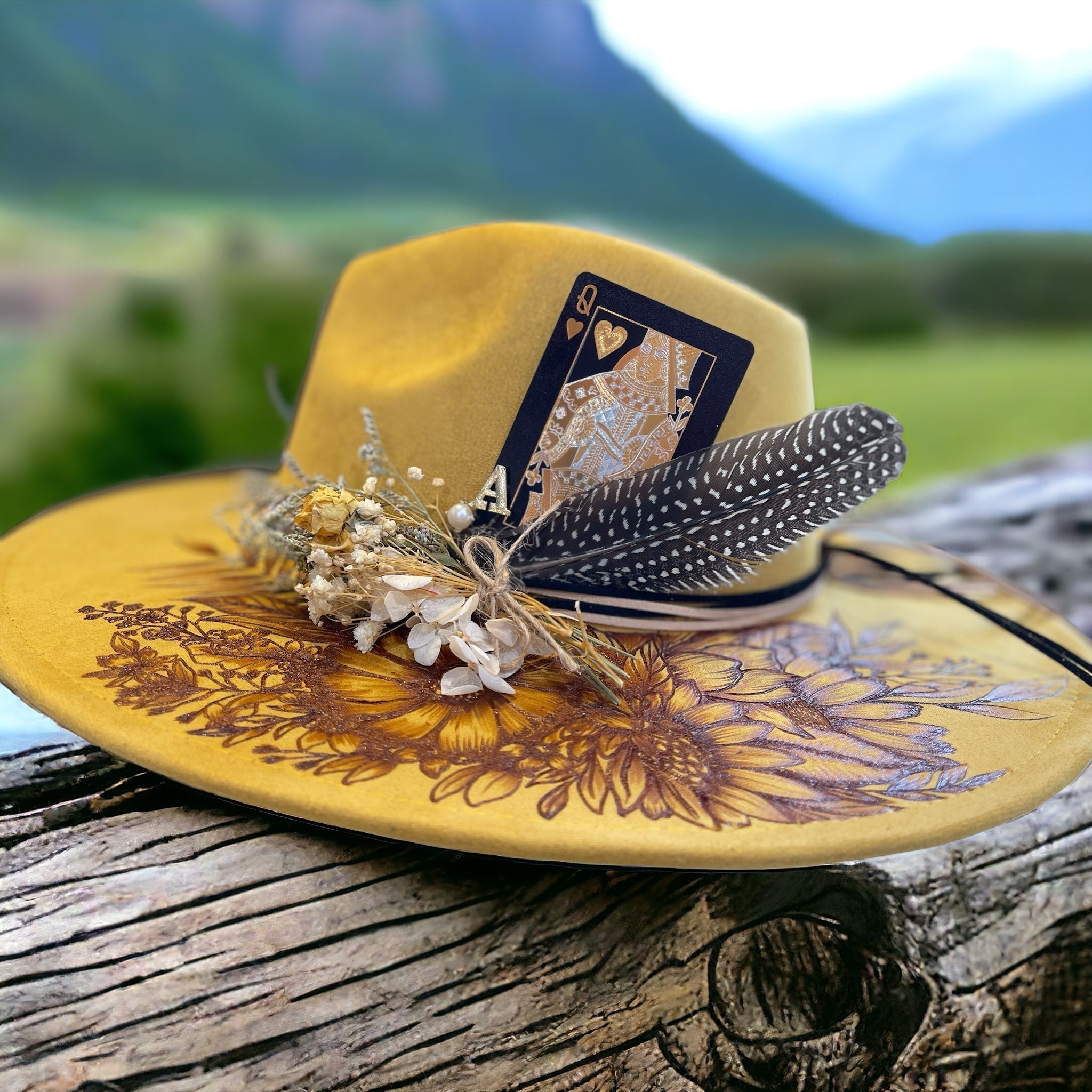 Aurelia Burned Wide Brim Hat
