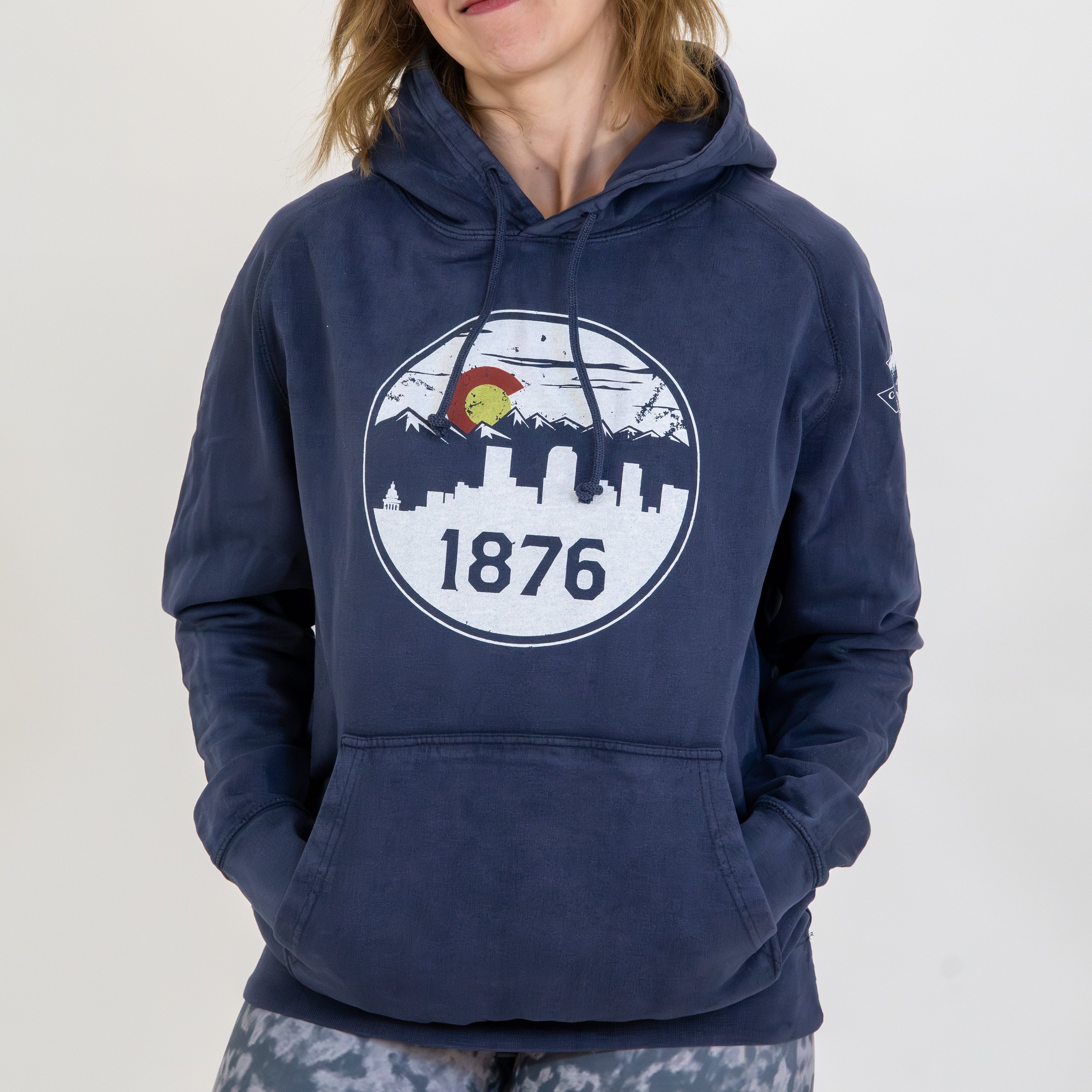 Denver Skyline Vintage Wash Hoodie