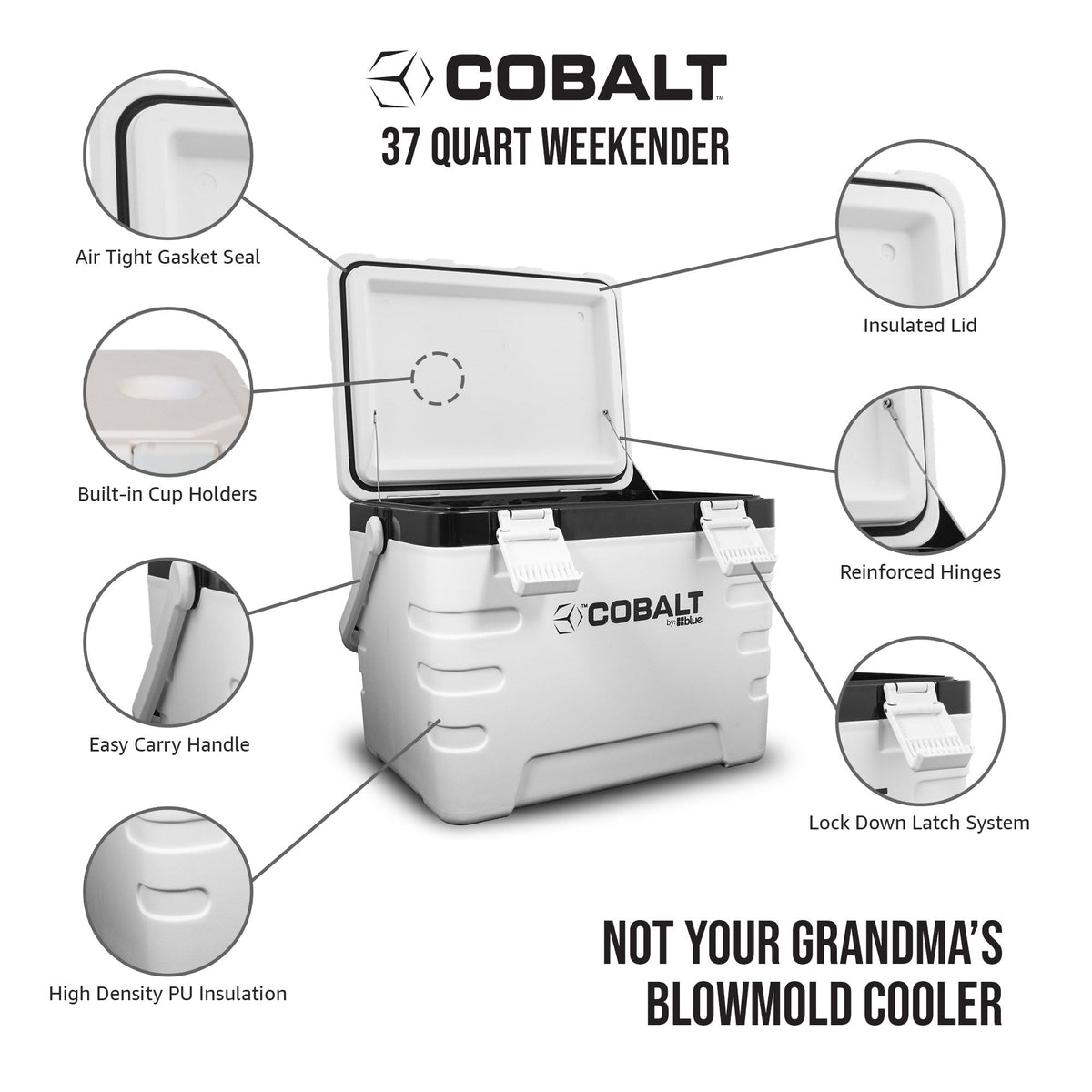 Cobalt 37 Qt. Weekender Cooler
