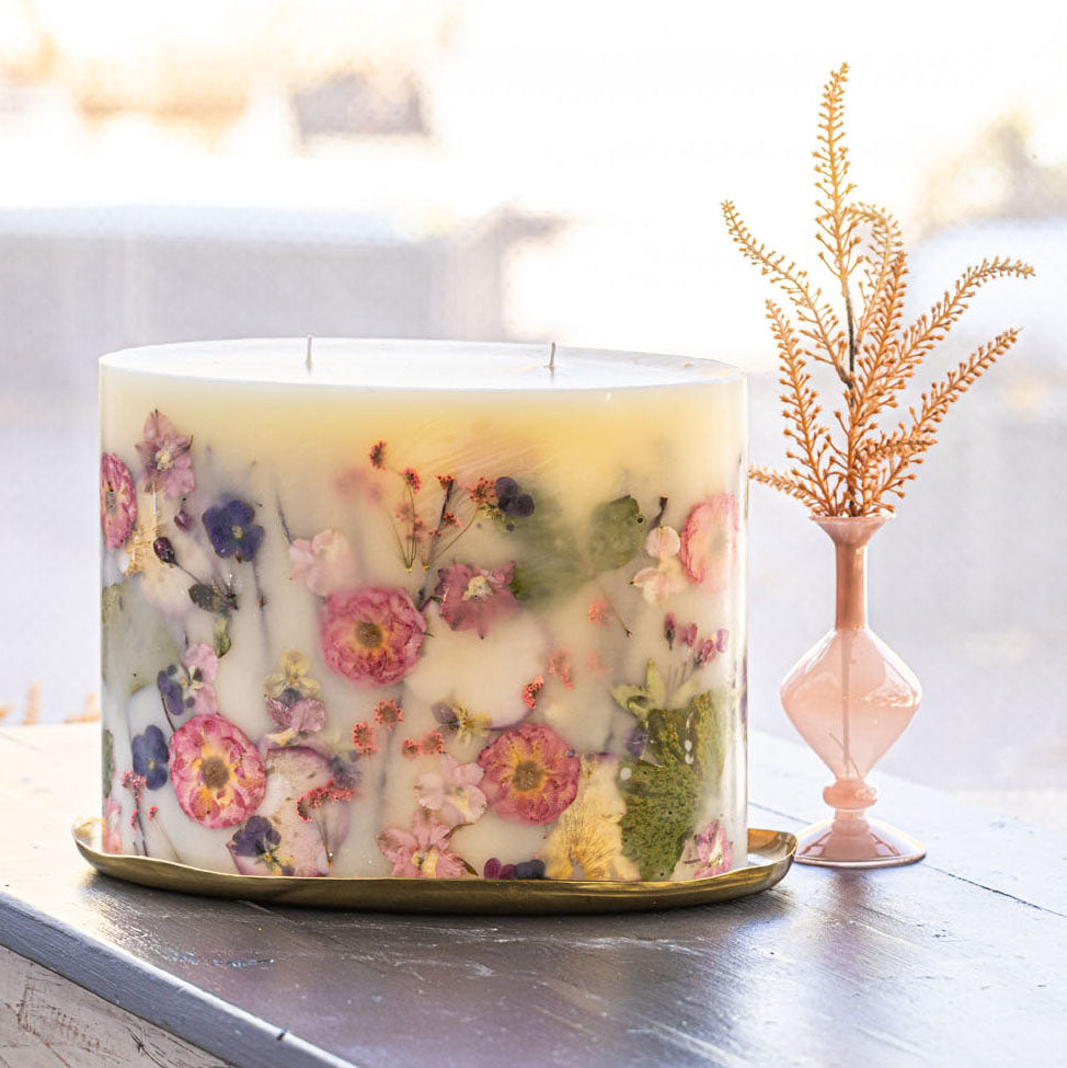 Blushing Rosewood Botanical Candle