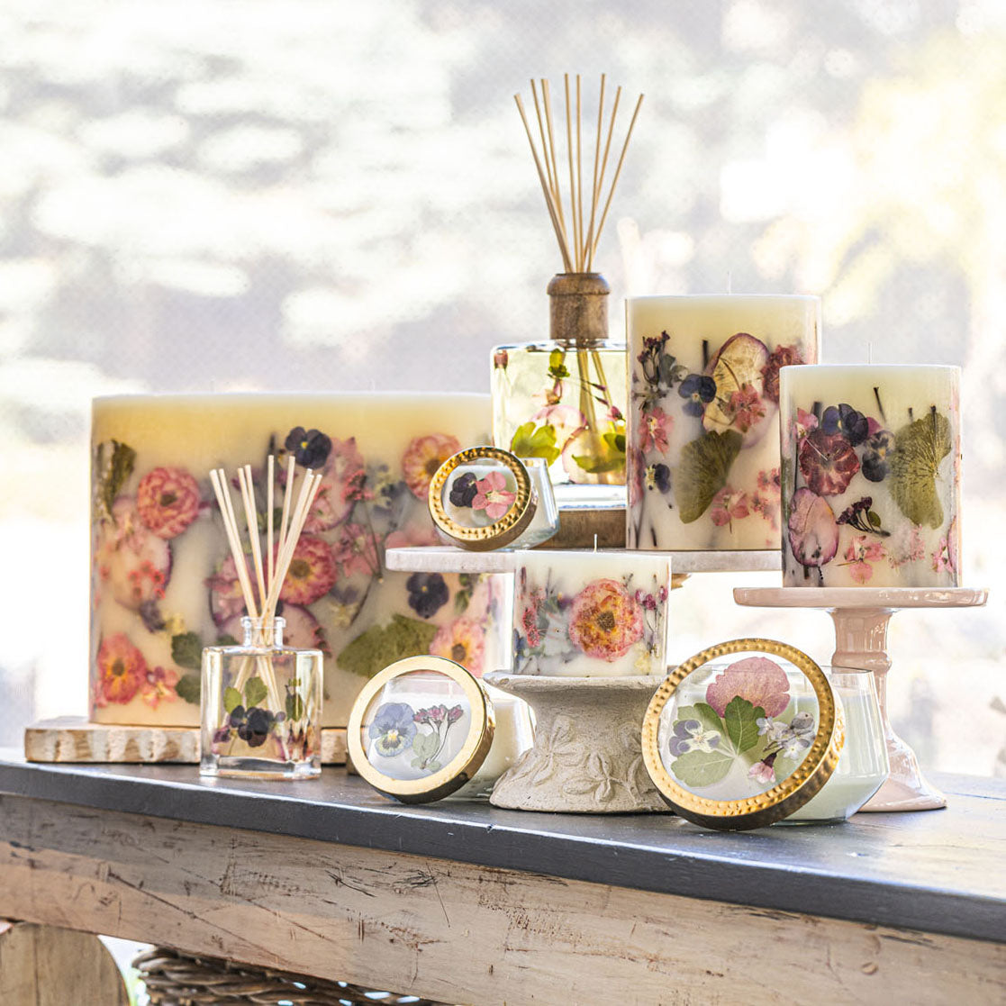 Accent Botanical Candle Blushing Rosewood