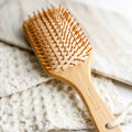 Bamboo Paddle Hair Brush | Bamboo Bristles, 9 in