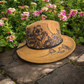 Flower Garden Burned Fedora