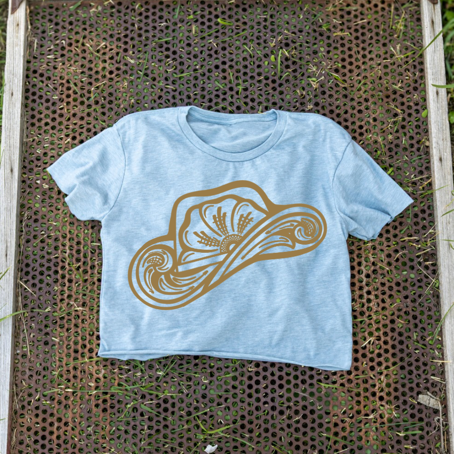 Cowboy Hat Crop Tee