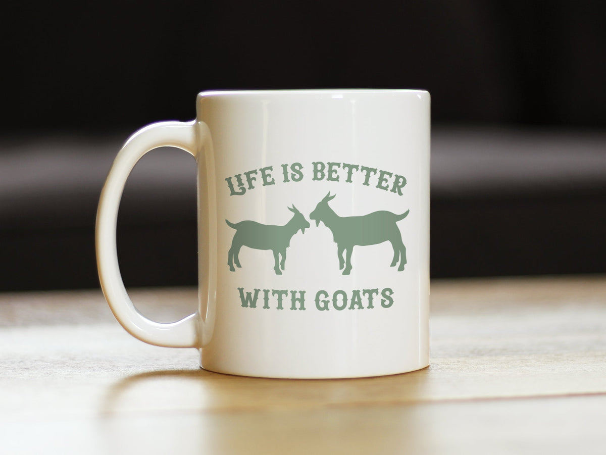 Life Is Better with Goats Ceramic Coffee Mug – 11 oz or 15 oz