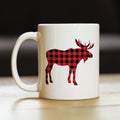 Buffalo Plaid Moose Mug
