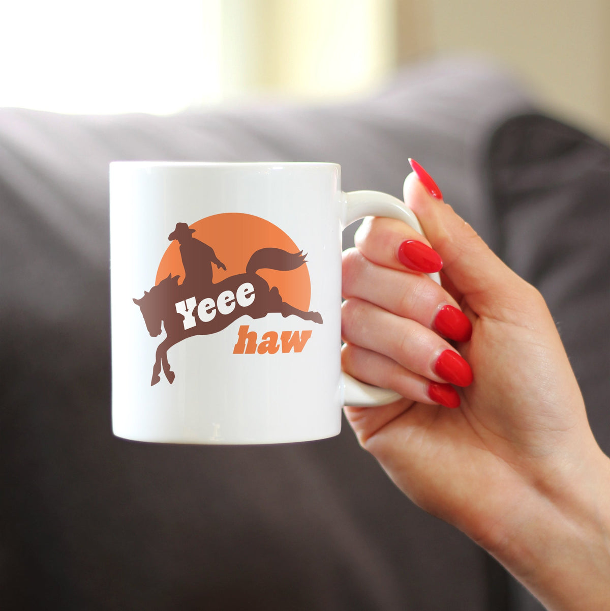 Yeehaw Ceramic Coffee Mug – 11 oz or 15 oz