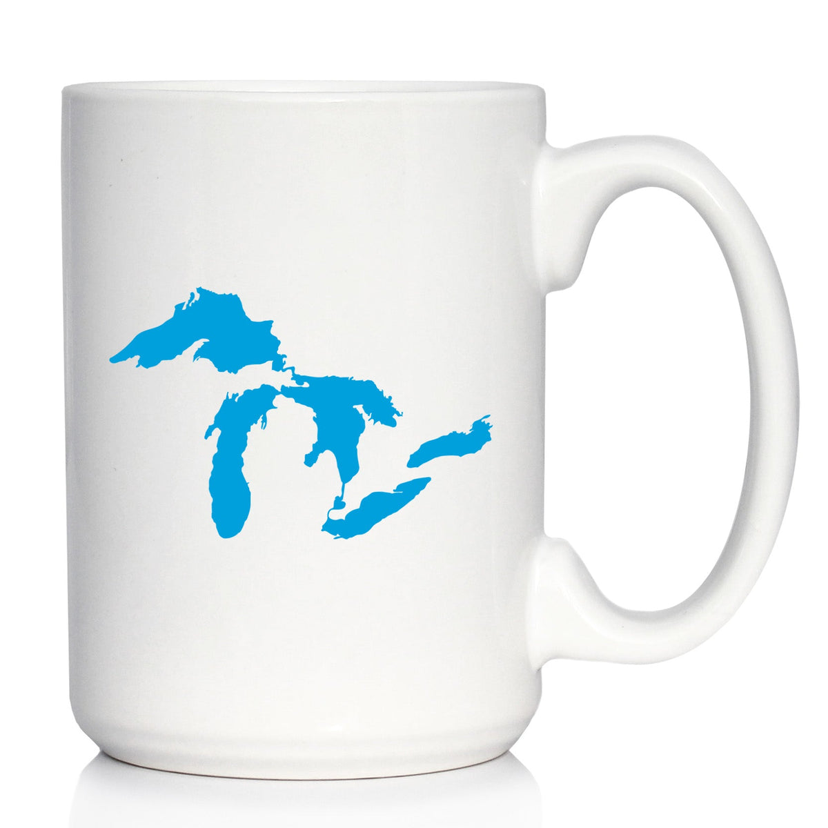 Great Lakes Map Ceramic Coffee Mug – 11 oz or 15 oz
