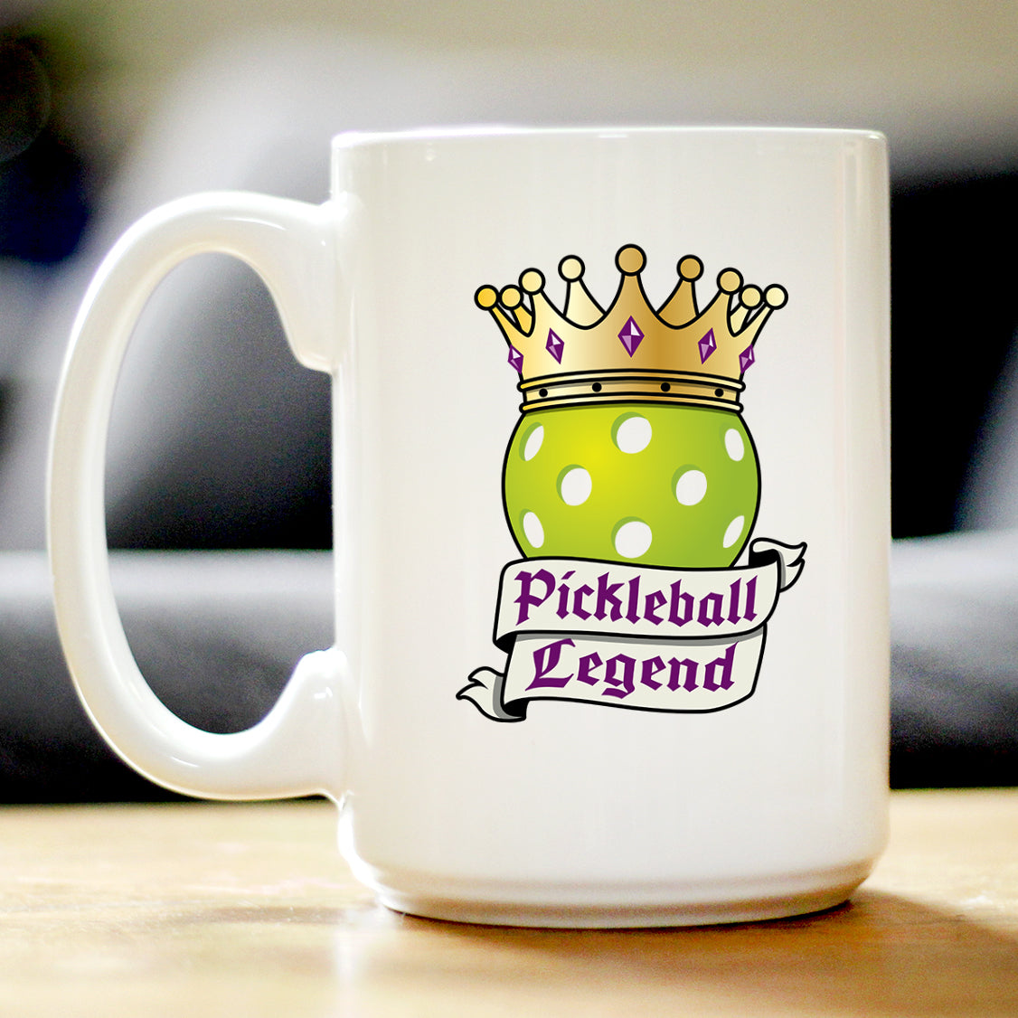 Pickleball Legend Ceramic Coffee Mug – 11 oz or 15 oz
