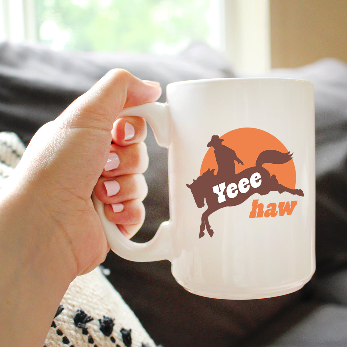 Yeehaw Ceramic Coffee Mug – 11 oz or 15 oz