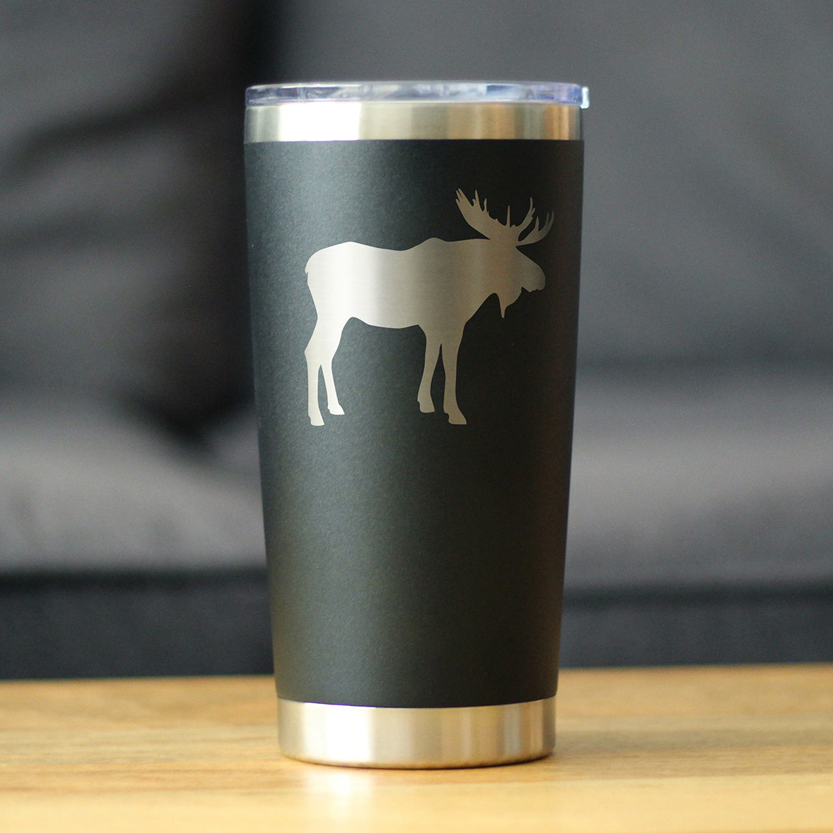 Moose Silhouette Insulated Coffee Tumbler – 20 oz