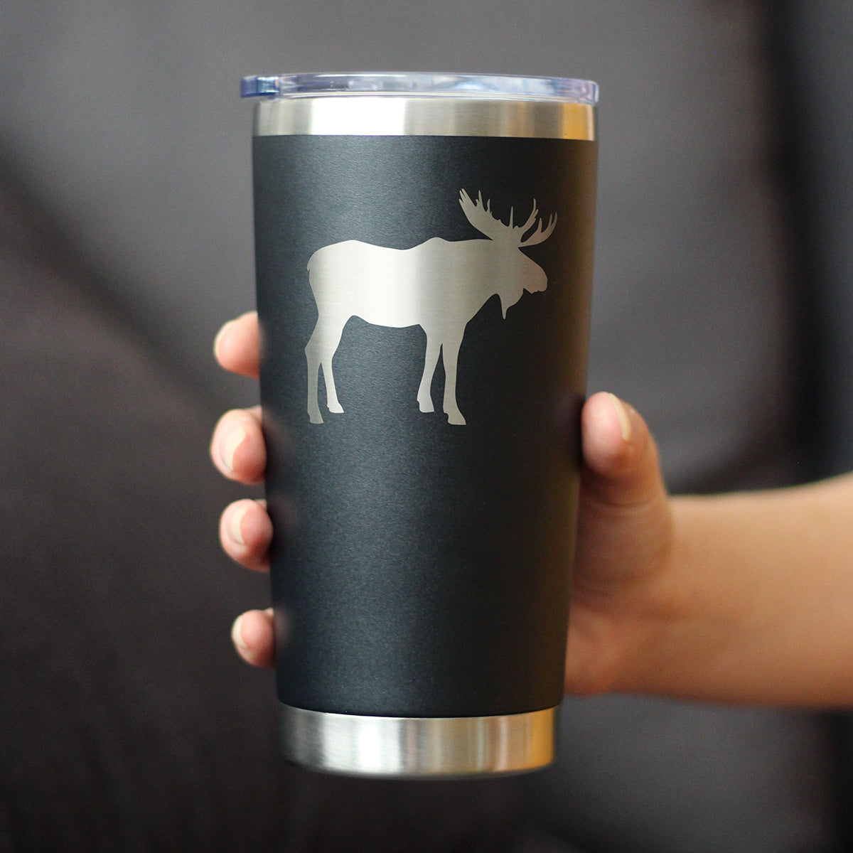 Moose Silhouette Insulated Coffee Tumbler – 20 oz