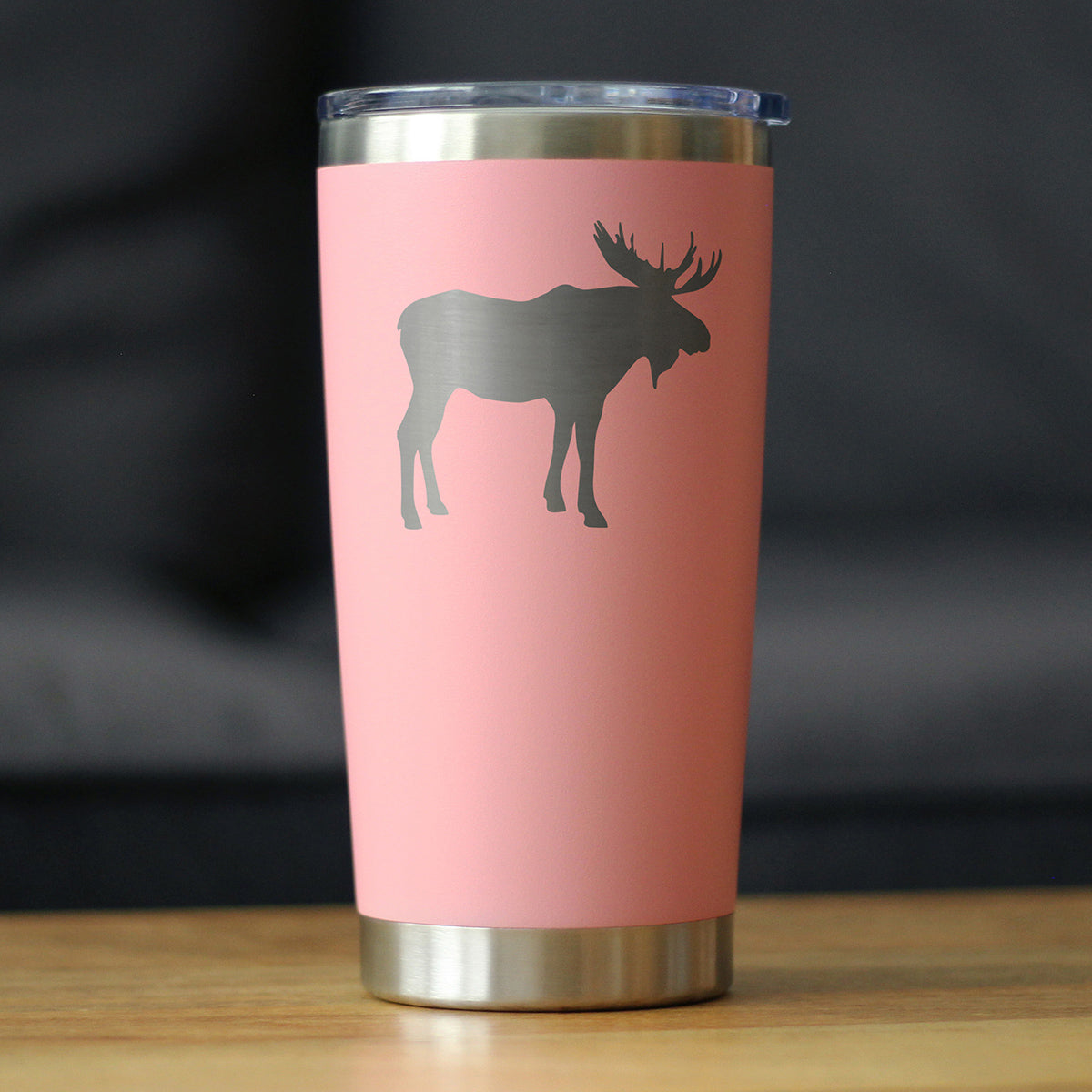 Moose Silhouette Insulated Coffee Tumbler – 20 oz