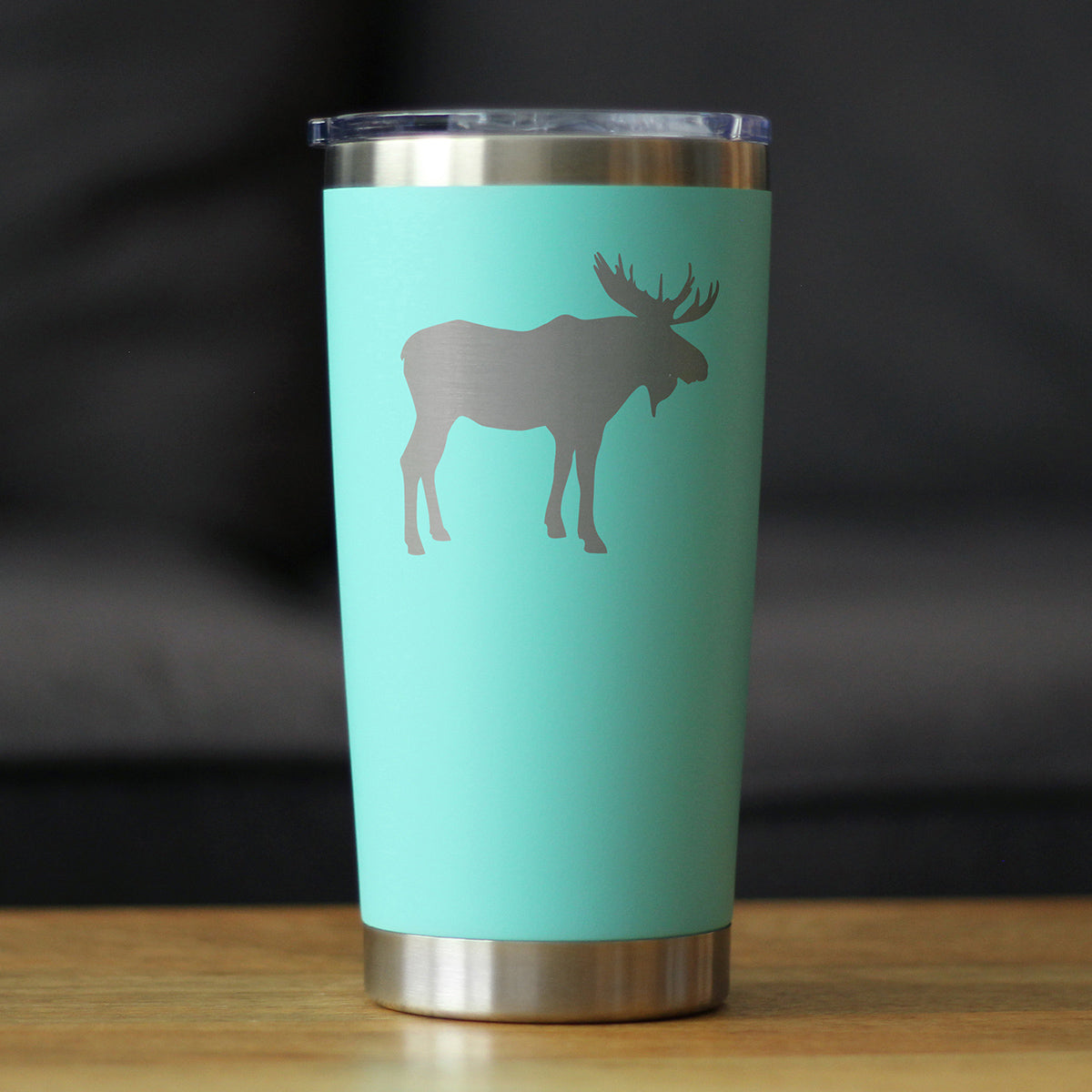 Moose Silhouette Insulated Coffee Tumbler – 20 oz