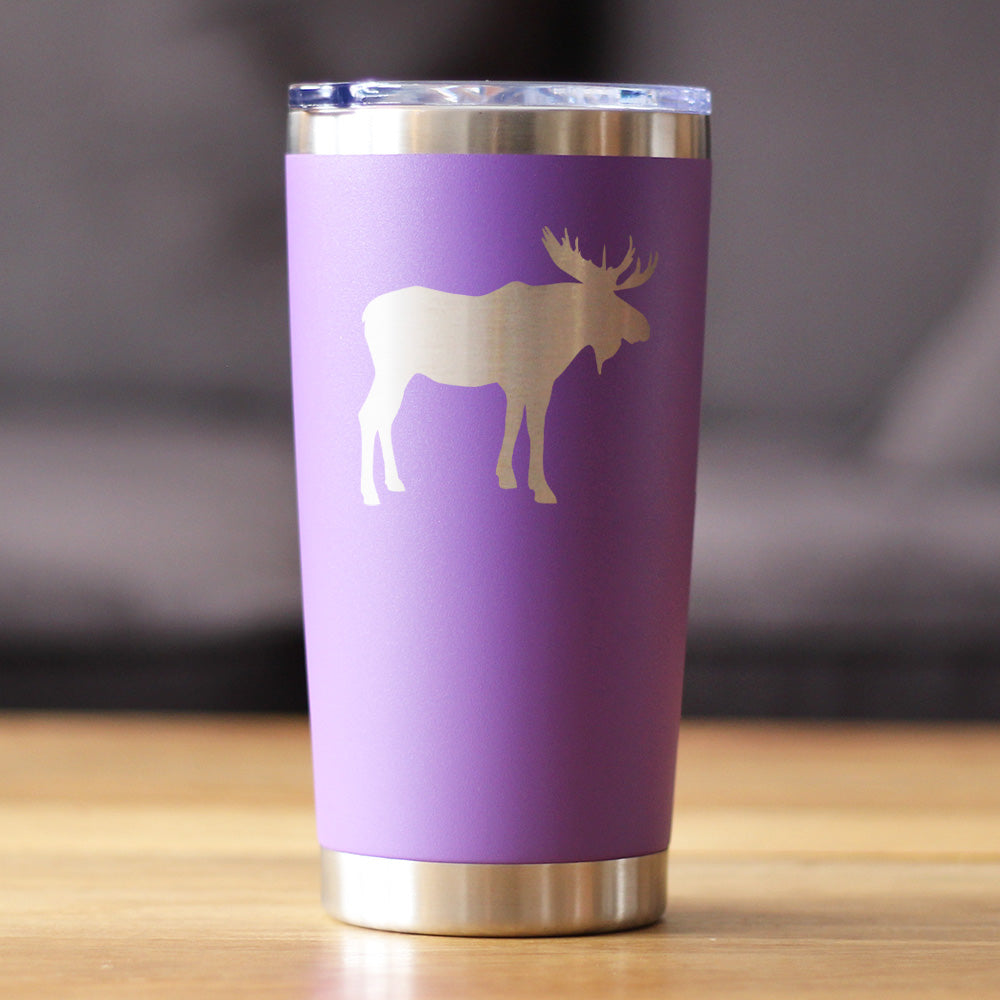 Moose Silhouette Insulated Coffee Tumbler – 20 oz