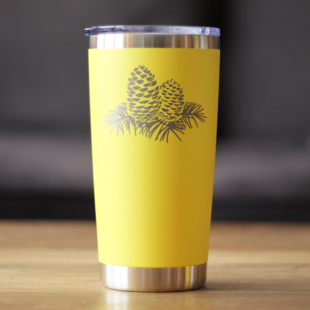 Pinecone Etched Tumbler 20 oz