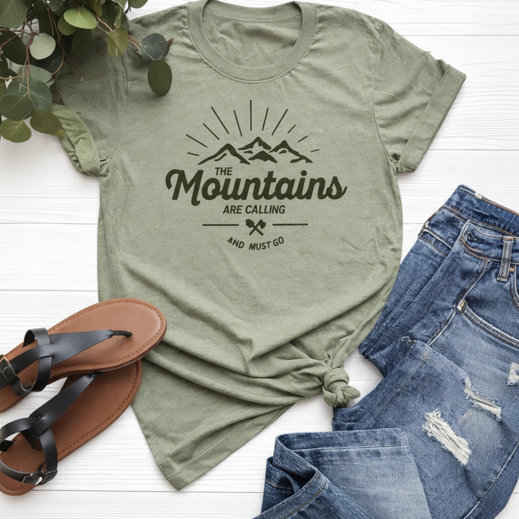 The Mountains Are Calling Graphic Tee