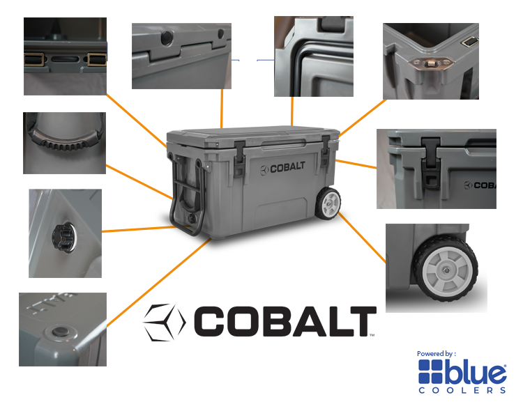 Cobalt 55 Cooler with Wheels