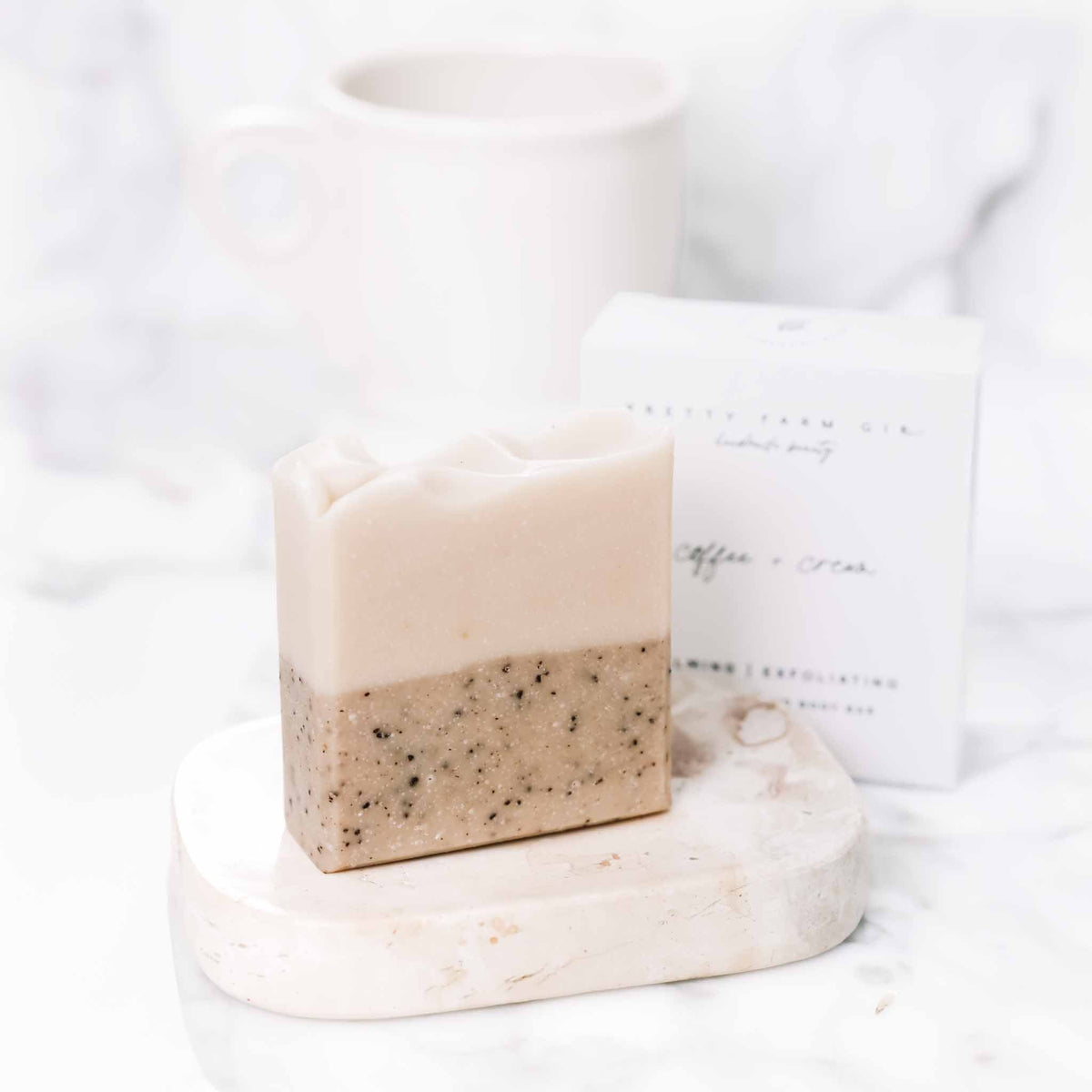 Coffee & Cream Tallow and Goat Milk Soap Bar | Pretty Farm Girl