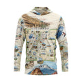 Colorado State Map UltraLight Sunshirt Hoodie