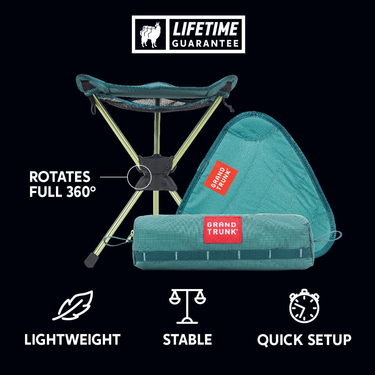 360° Swivel Camp Stool