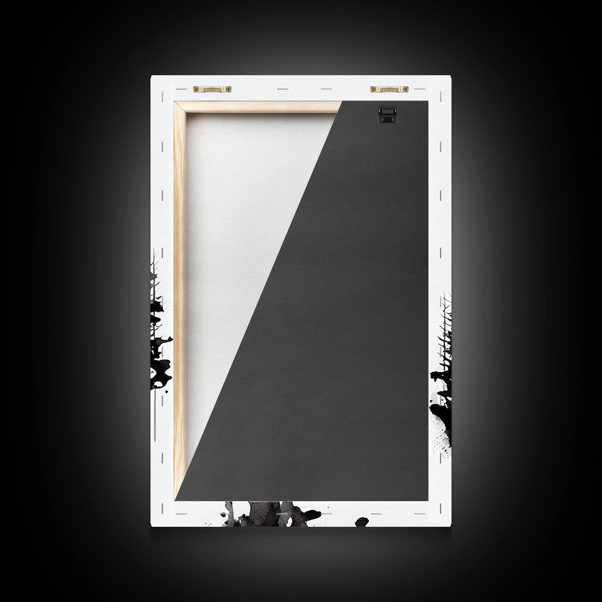 Black & White Forest Canvas