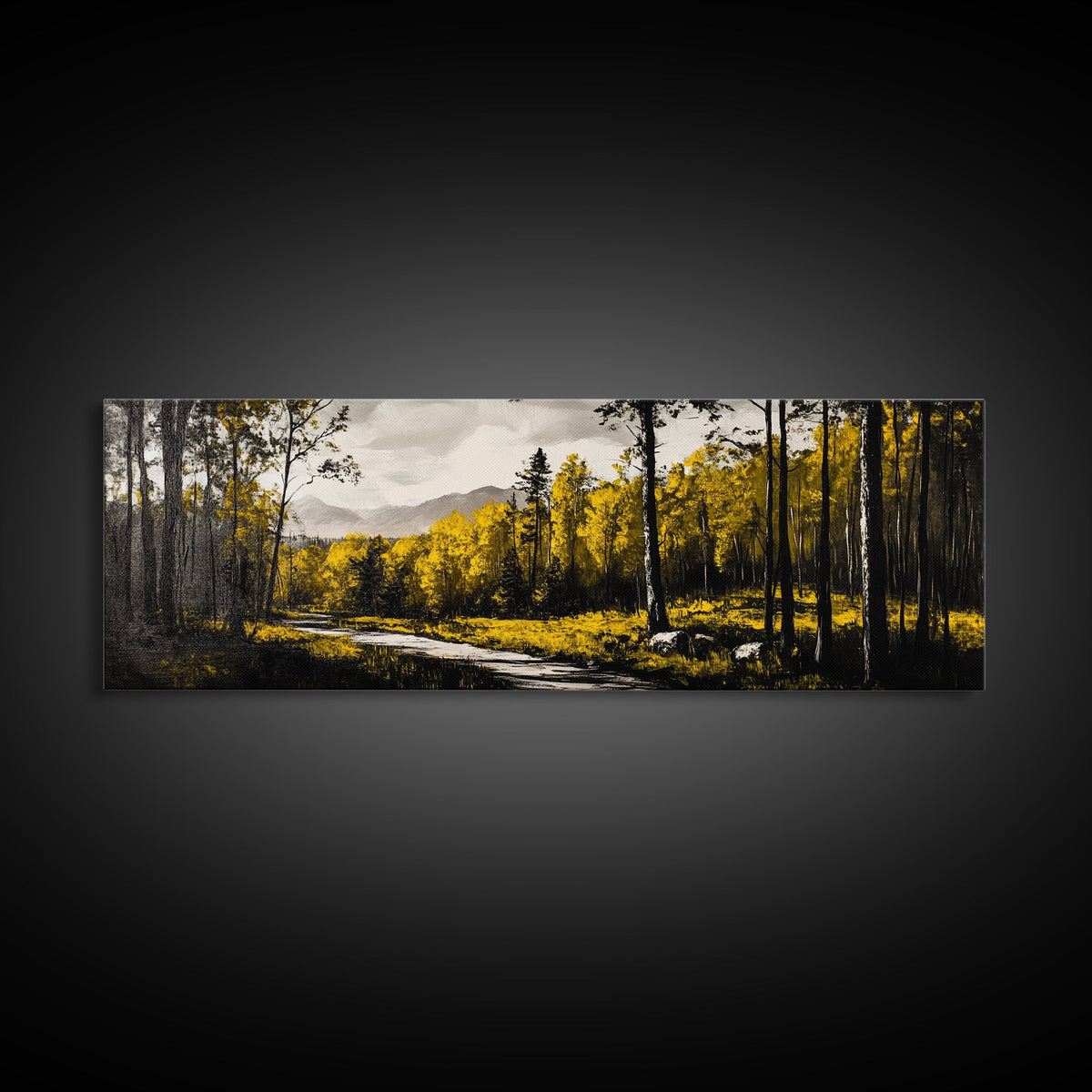Forest Path Autumn Canvas