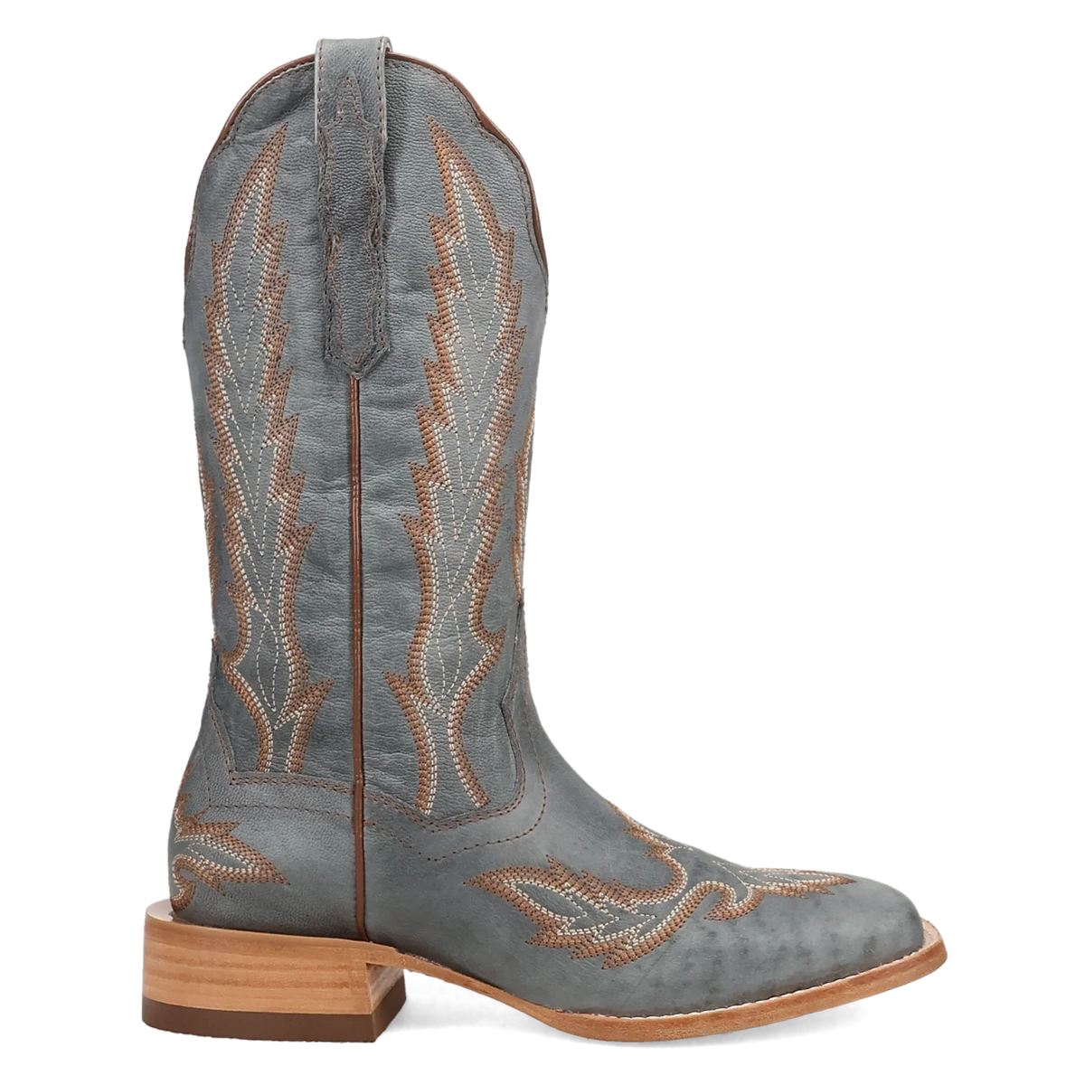 Women's Feather Embroidery Cowgirl Boots