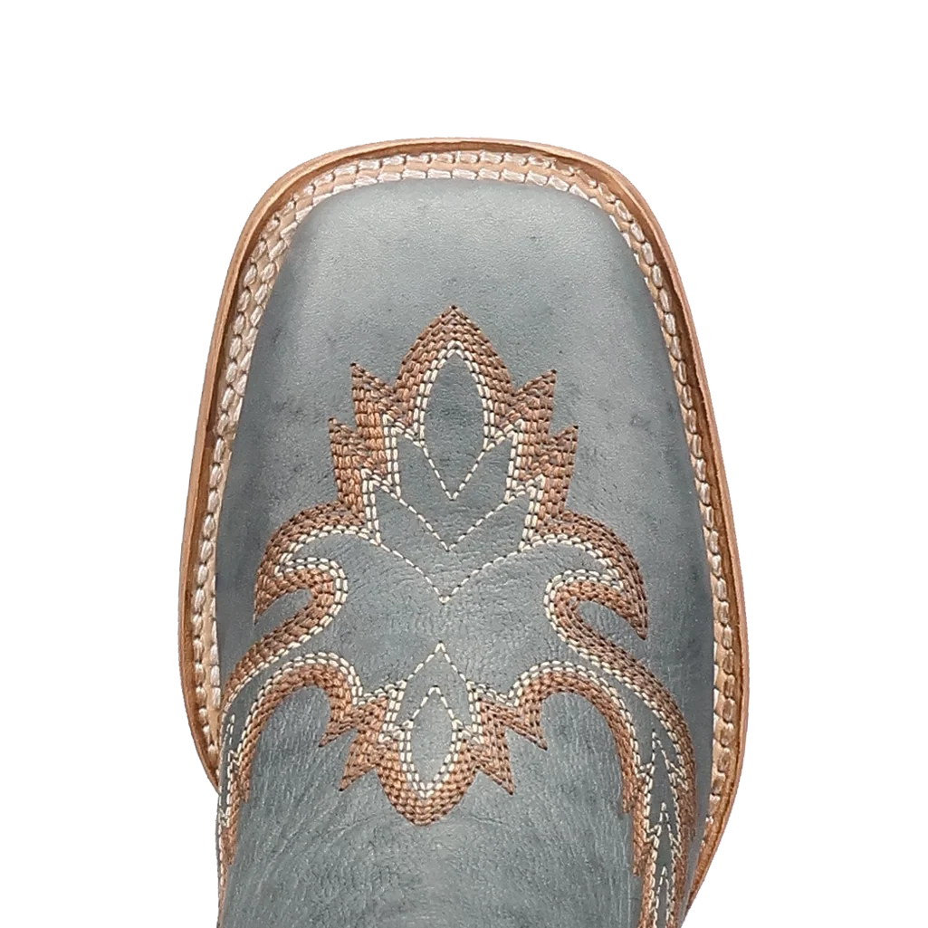 Women's Feather Embroidery Cowgirl Boots