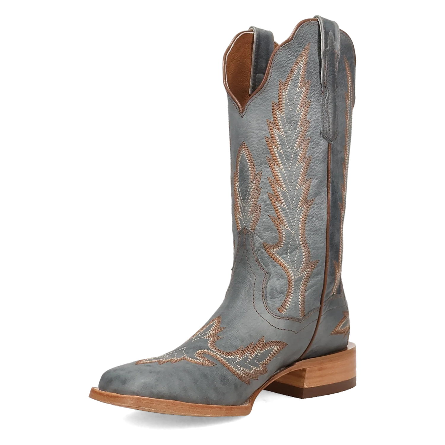 Women's Feather Embroidery Cowgirl Boots